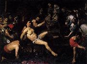VALENTIN DE BOULOGNE Martyrdom of St Lawrence oil painting artist